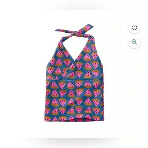 Tea Collection girls Tie-Tankini Watermelon Pink Swim Set
